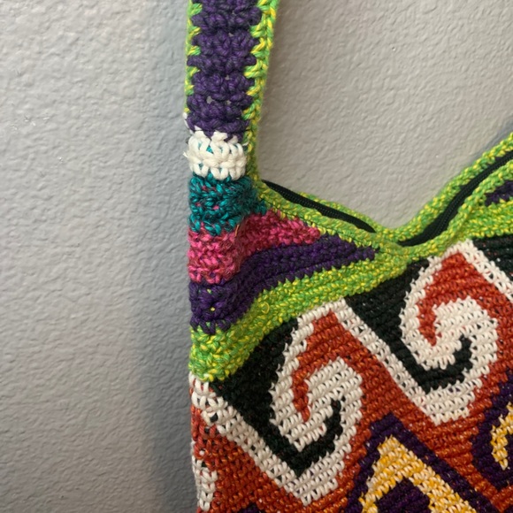 Colorful bohemian crossing handbag, perfect condition - Picture 3 of 6